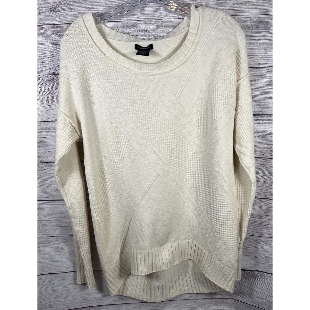 Calvin Klein Jeans Sweater Womens Medium Relaxed Knit Pullover Long Sleeve